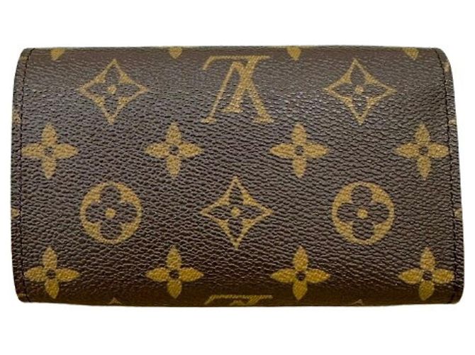 Louis Vuitton Monogram Portefeuille Tresor Bi-fold Wallet Marrone - vista 2