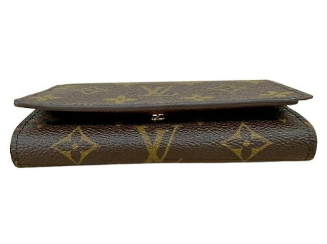 Louis Vuitton Monogram Portefeuille Tresor Bi-fold Wallet Marrone - vista 5