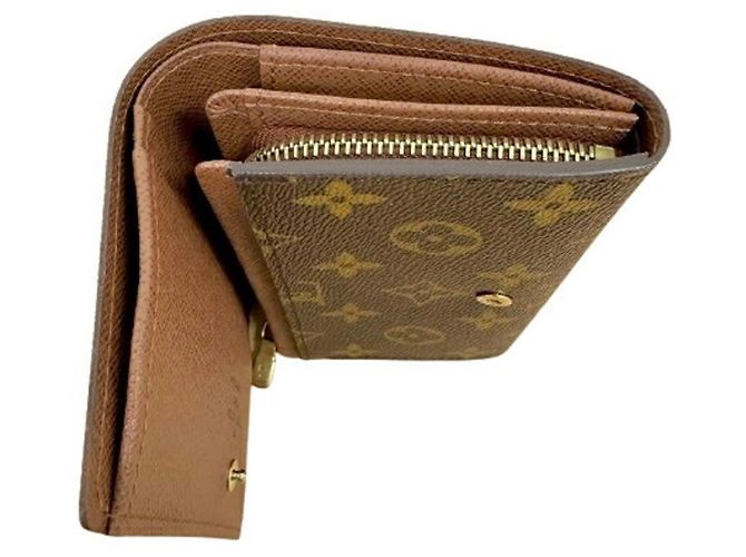 Louis Vuitton Monogram Portefeuille Tresor Bi-fold Wallet Marrone - vista 8