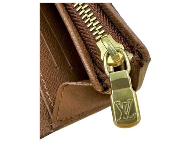 Louis Vuitton Monogram Portefeuille Tresor Bi-fold Wallet Marrone - vista 9