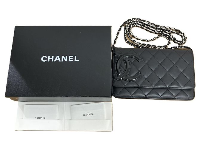 Portafoglio a catena Chanel A46646 Cambon Line Nero - vista 10