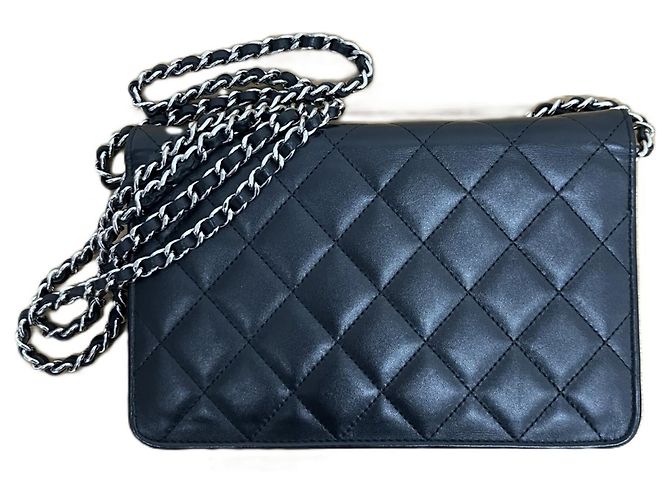 Portafoglio a catena Chanel A46646 Cambon Line Nero - vista 2