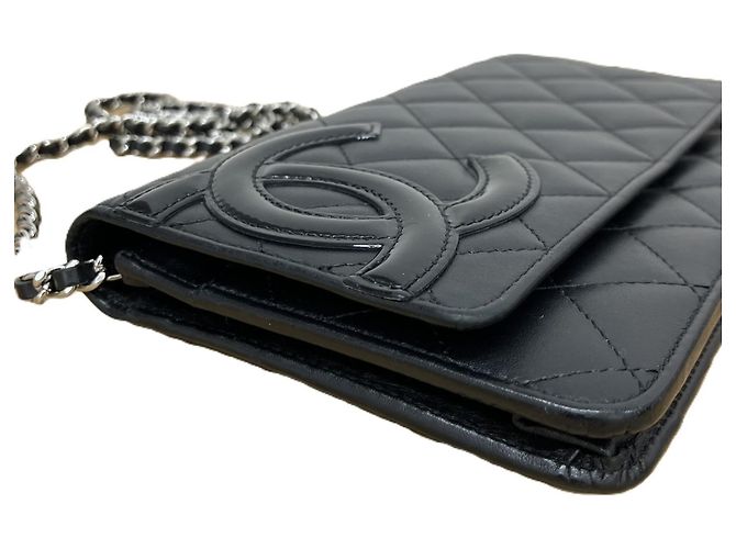Portafoglio a catena Chanel A46646 Cambon Line Nero - vista 3