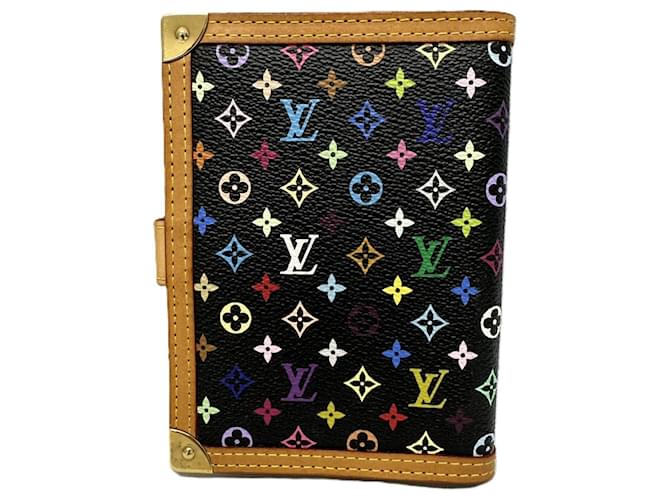 Louis Vuitton Multicolor Agenda PM Notebook Cover Noir Multicolore - vue 2