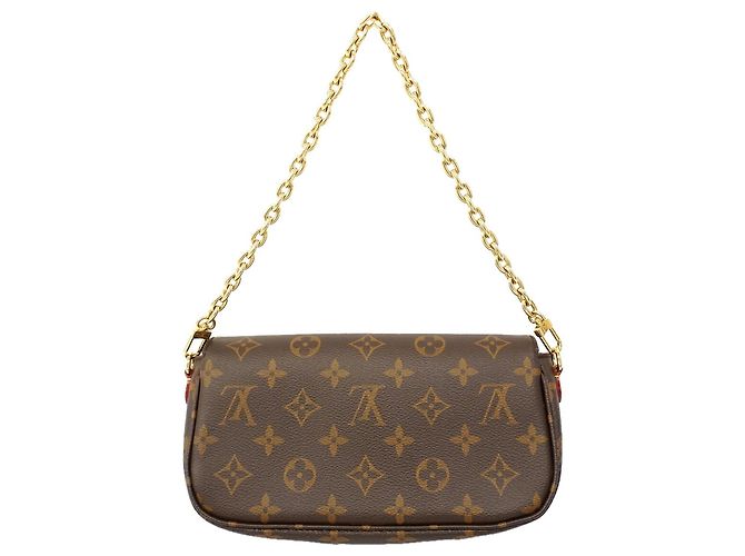 Borsa Louis Vuitton Monogram Wallet-on-Chain Ivy Marrone - vista 8