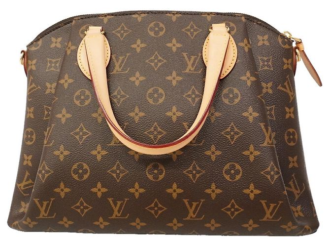 Borsa Louis Vuitton Monogram Rivoli MM Marrone - vista 8