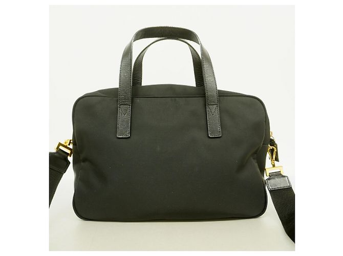 Bolso de mano Fendi de nailon negro - vista 10
