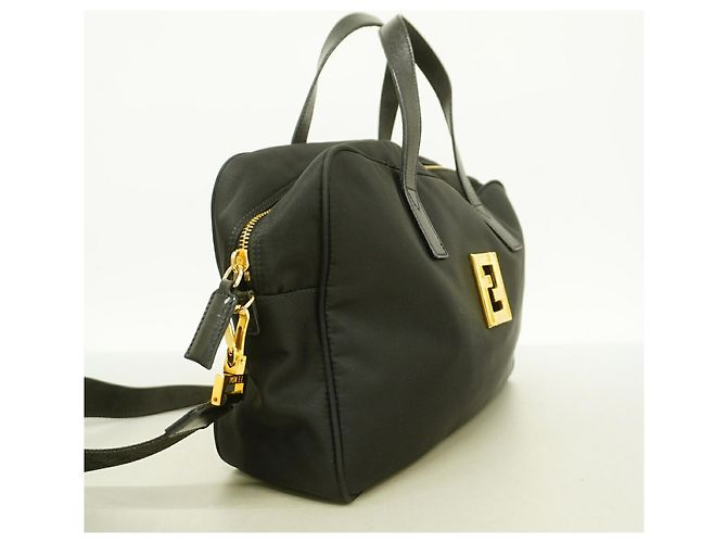 Bolso de mano Fendi de nailon negro - vista 2