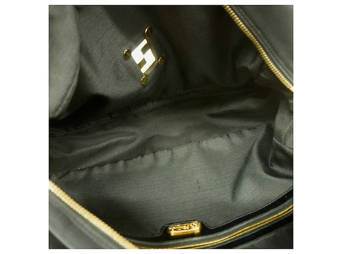 Bolso de mano Fendi de nailon negro - vista 4