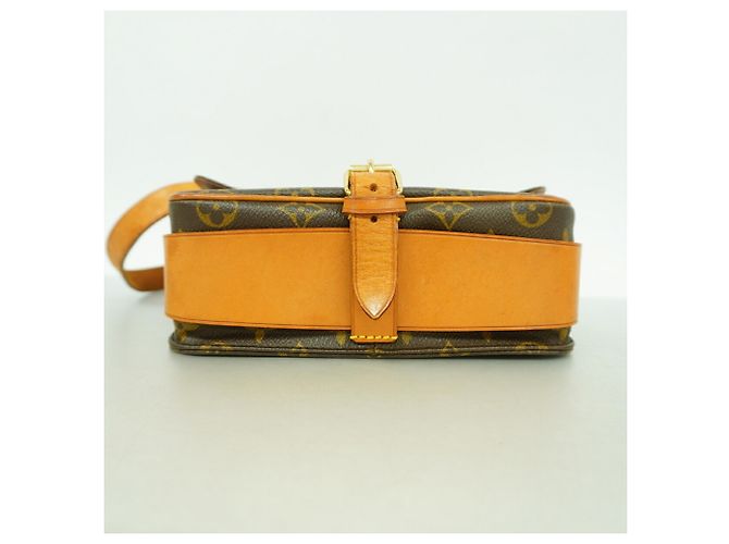 Borsa a tracolla Louis Vuitton Monogram Cartouchiere MM Marrone - vista 3