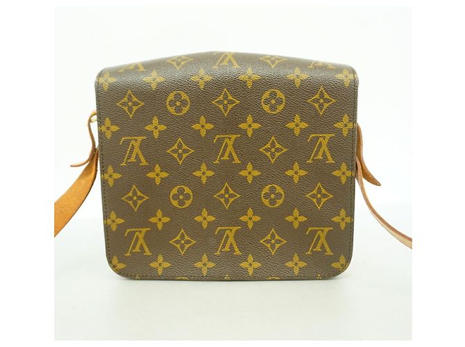 Borsa a tracolla Louis Vuitton Monogram Cartouchiere MM Marrone - vista 9