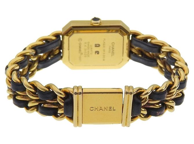 Chanel Premiere Rock Quartz Metal Folheado e Couro 20 - vista 2