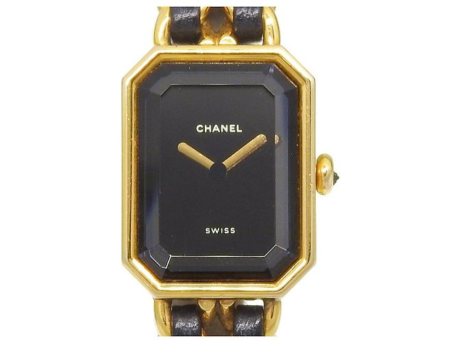 Chanel Premiere Rock Quartz Metal Folheado e Couro 20 - vista 4