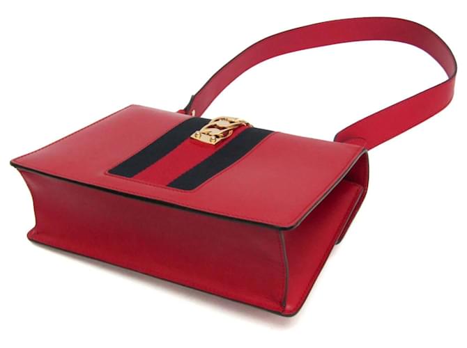 Gucci Sylvie Leather Small Rosso - vista 2