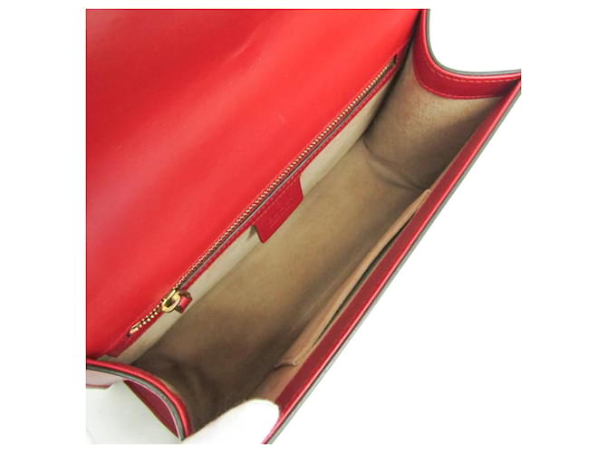 Gucci Sylvie Leather Small Rosso - vista 3