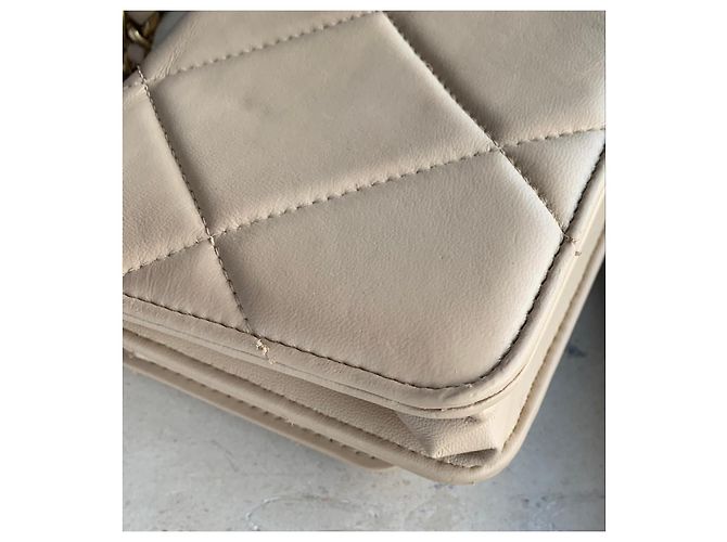 Chanel 19 Wallet on chain Beige - vista 10