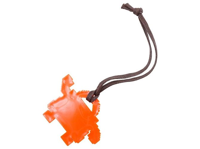 Hermès Hermes Kelly Dole Bag Charm Rubber Arancione - vista 2