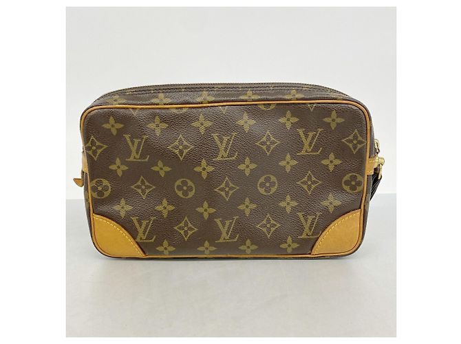Borsa a pochette Louis Vuitton Monogram Marly Dragonne GM Marrone - vista 10