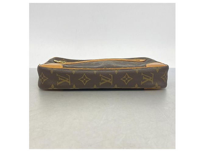 Borsa a pochette Louis Vuitton Monogram Marly Dragonne GM Marrone - vista 3