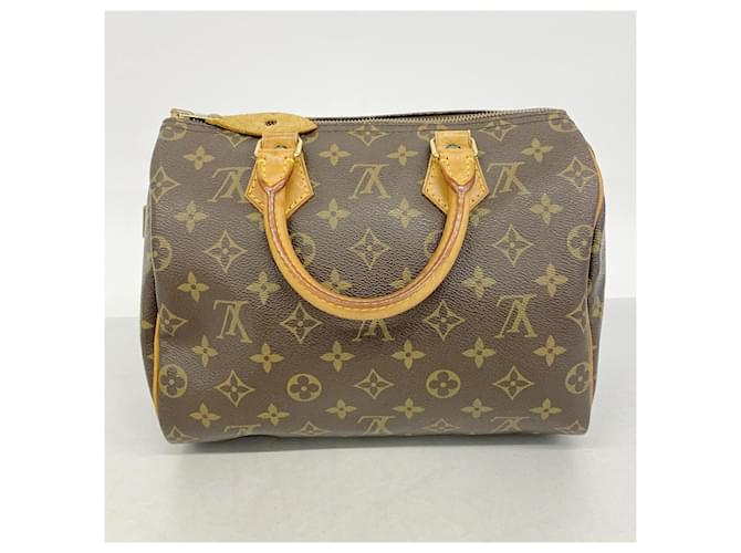 Bolso Louis Vuitton Monogram Speedy 25 Castaño - vista 11