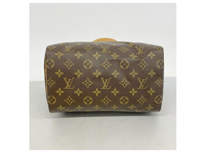 Bolso Louis Vuitton Monogram Speedy 25 Castaño - vista 3