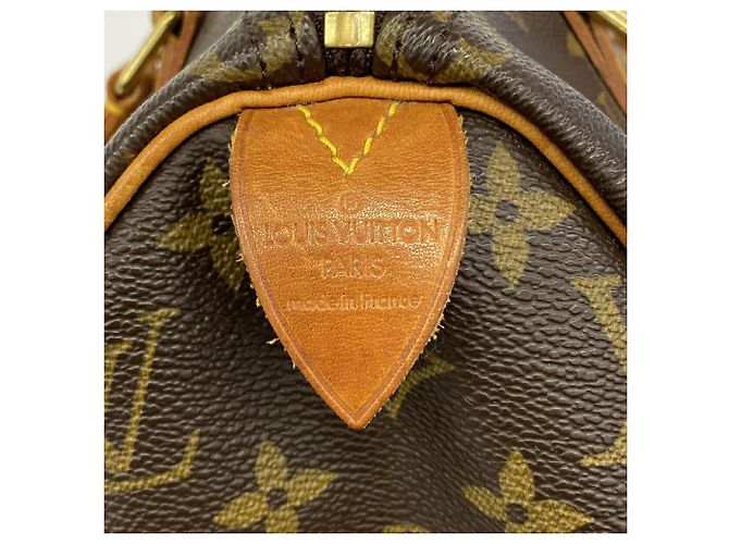 Bolso Louis Vuitton Monogram Speedy 25 Castaño - vista 5