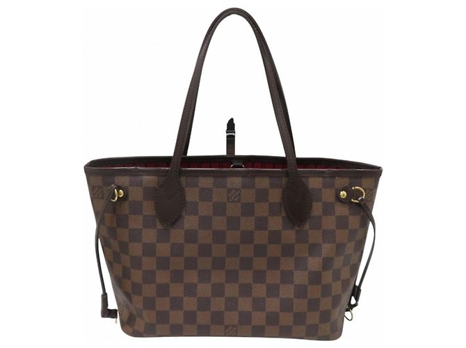Borsa Tote Louis Vuitton Neverfull Marrone Damier ebene - vista 2