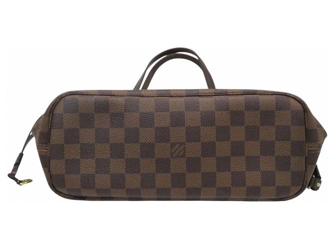 Borsa Tote Louis Vuitton Neverfull Marrone Damier ebene - vista 3