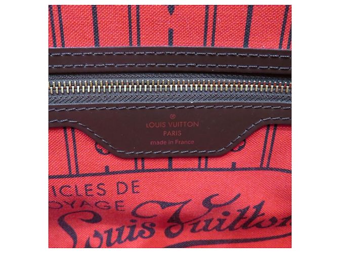 Borsa Tote Louis Vuitton Neverfull Marrone Damier ebene - vista 4