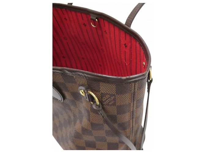 Borsa Tote Louis Vuitton Neverfull Marrone Damier ebene - vista 7