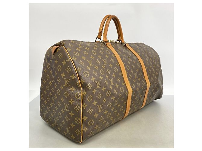 Borsa Louis Vuitton Boston Monogram Keepall 60 Marrone - vista 2