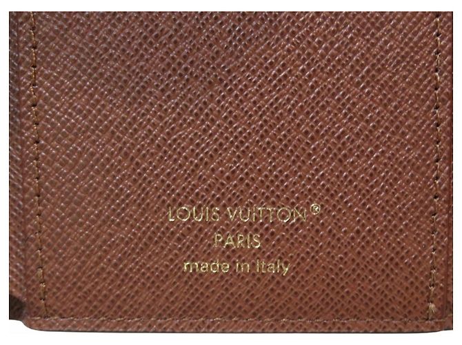 Louis Vuitton Portefeuille Victorine Tri-fold Wallet Marrone Monogramma - vista 4
