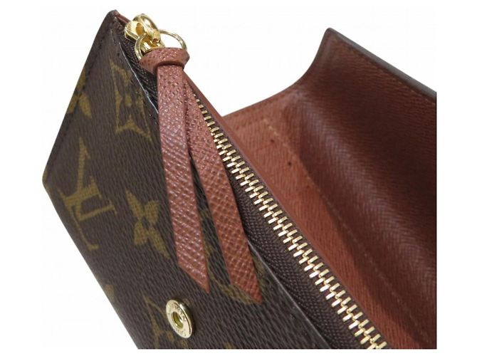 Louis Vuitton Portefeuille Victorine Tri-fold Wallet Marrone Monogramma - vista 7