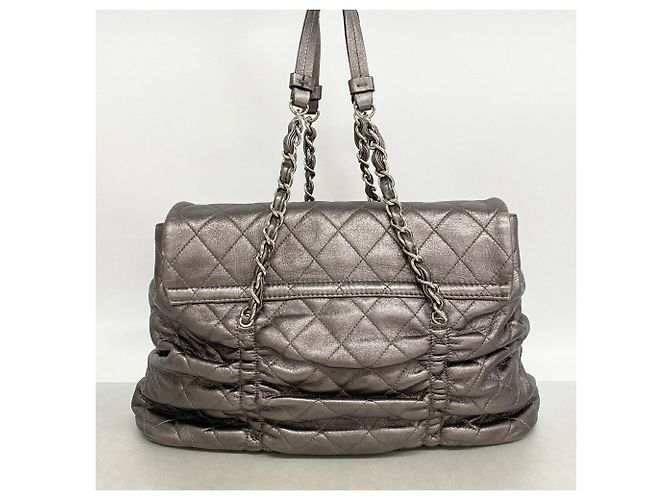 Borsa a mano Chanel in pelle Matelassé Metallico - vista 12