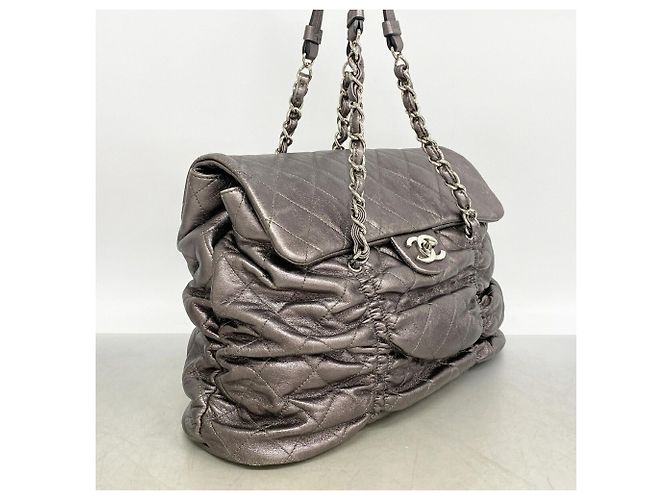 Borsa a mano Chanel in pelle Matelassé Metallico - vista 2