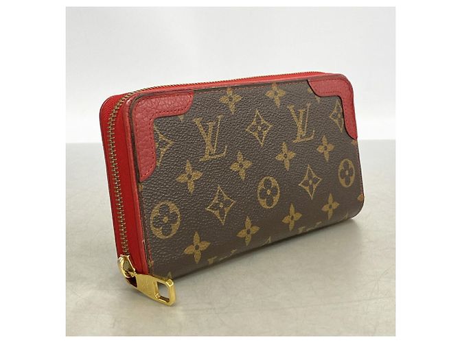 Louis Vuitton Monogram Zippy Wallet Retiro Marrone Fuschia - vista 2