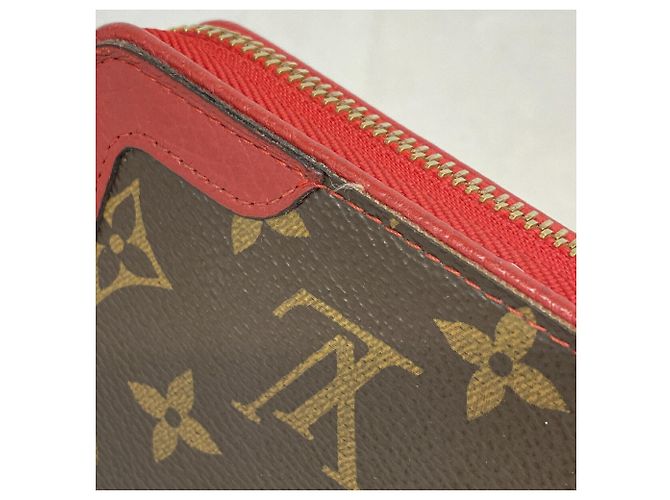 Louis Vuitton Monogram Zippy Wallet Retiro Marrone Fuschia - vista 7