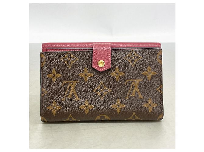 Louis Vuitton Monogram Portefeuille Pallas Compact Wallet Marrone Viola scuro - vista 9