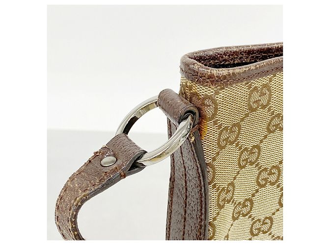 Borsa a tracolla Gucci GG Canvas Beige - vista 7