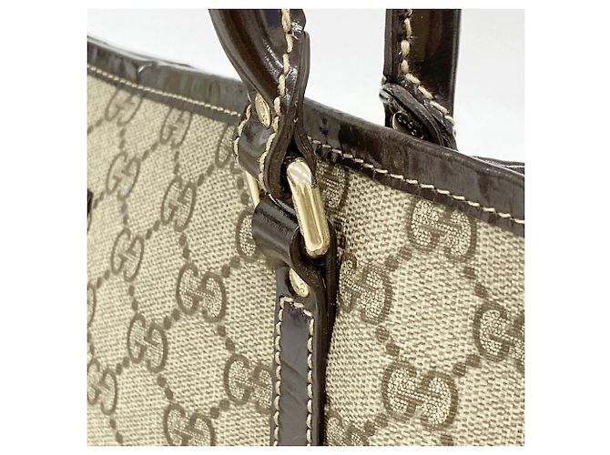 Borsa Tote Gucci GG Supreme Marrone - vista 11