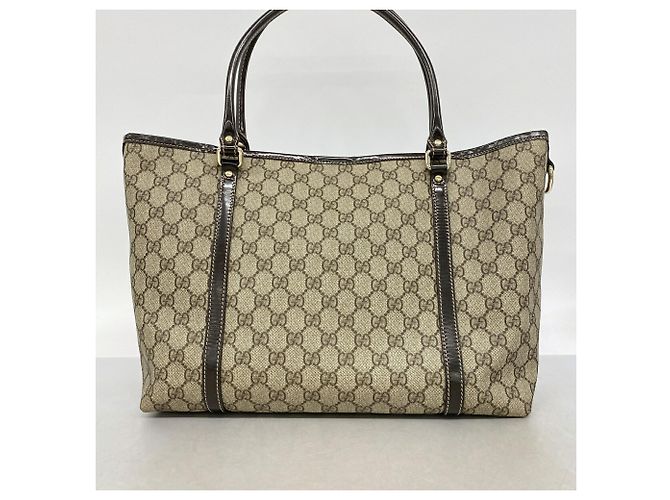 Borsa Tote Gucci GG Supreme Marrone - vista 12