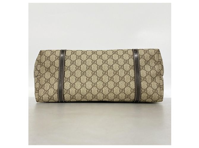 Borsa Tote Gucci GG Supreme Marrone - vista 3