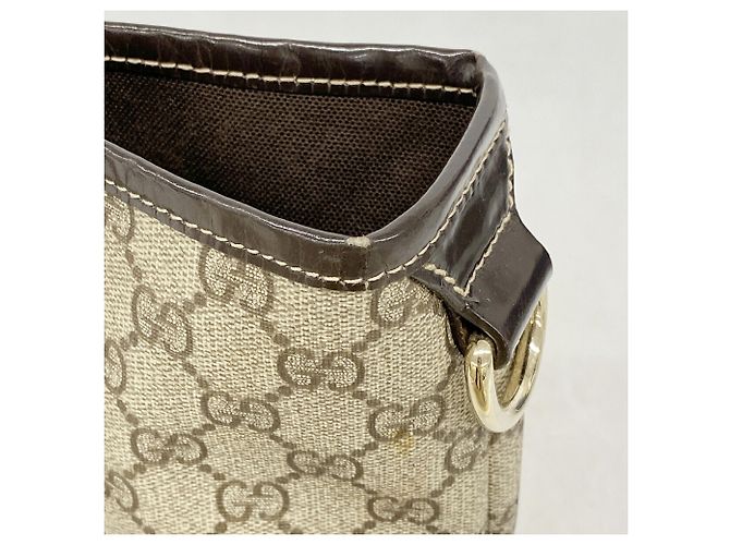 Borsa Tote Gucci GG Supreme Marrone - vista 6