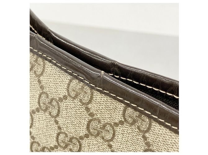Borsa Tote Gucci GG Supreme Marrone - vista 8