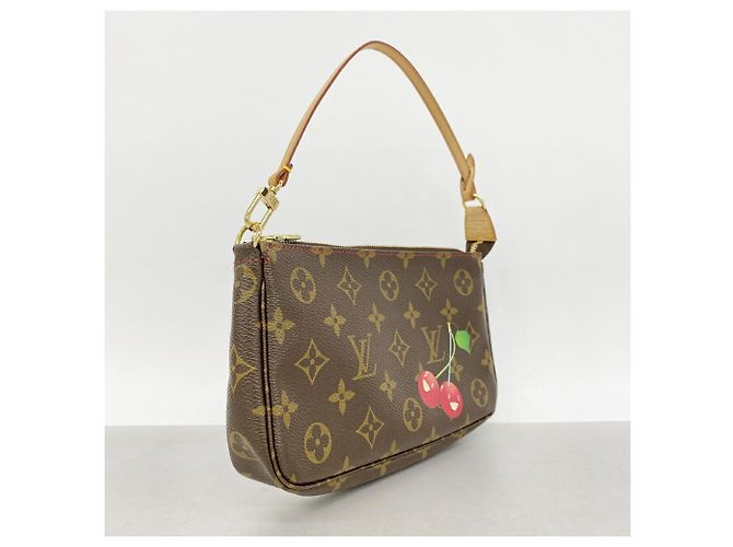 Louis Vuitton Monogram Cherry Pochette Accessoires Marrone Rosso - vista 2