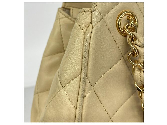 Borsa a tracolla Chanel Matelassé con catena Beige - vista 7