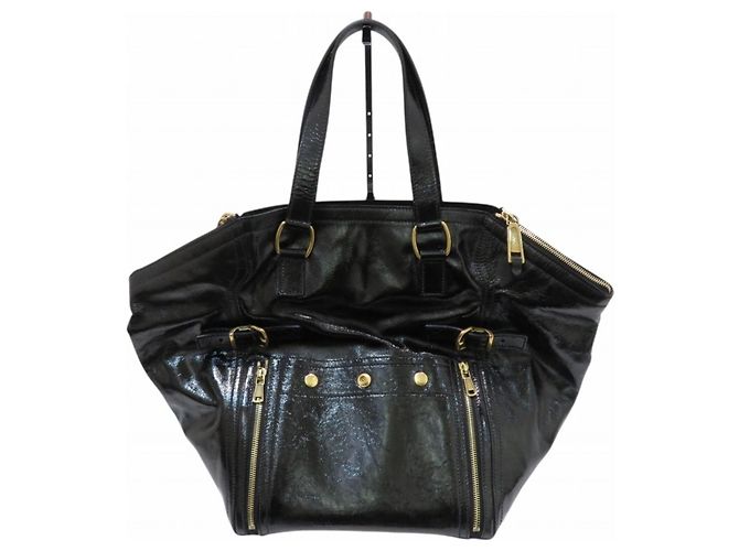 Borsa Tote Yves Saint Laurent Downtown Nero - vista 2