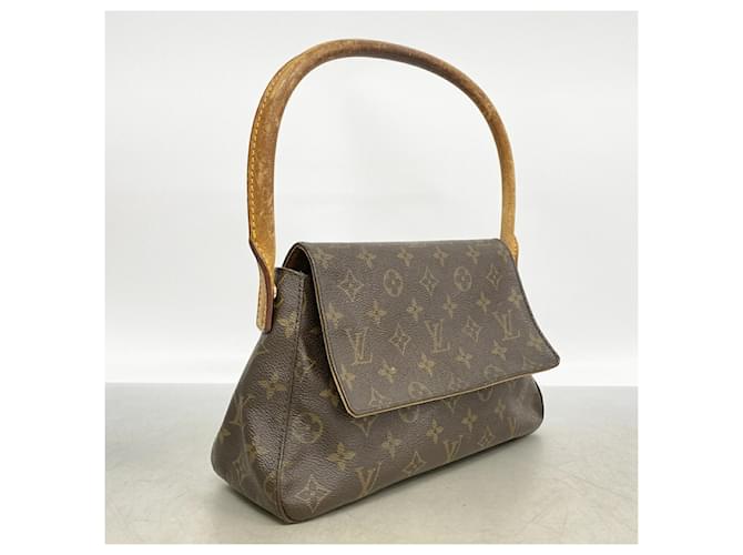 Borsa a tracolla Mini Looping Monogram Louis Vuitton Marrone - vista 2