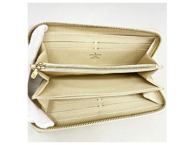 Louis Vuitton Damier Azur Zippy Wallet Weiß - Ansicht 3