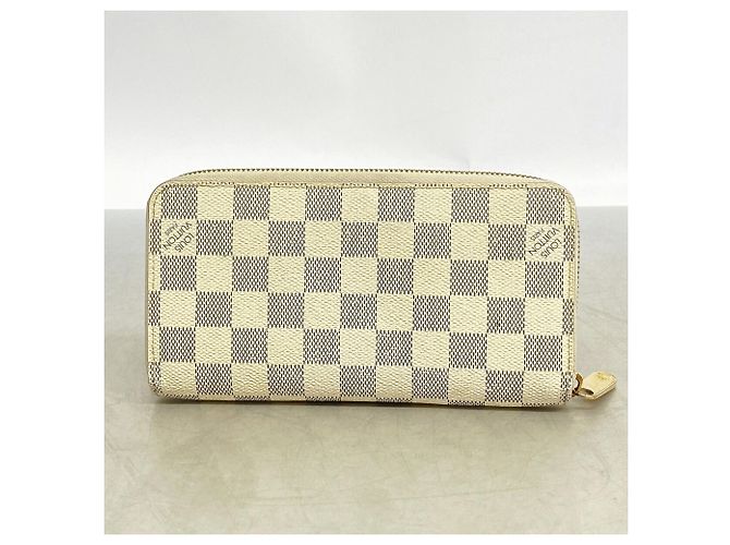 Louis Vuitton Damier Azur Zippy Wallet Weiß - Ansicht 9